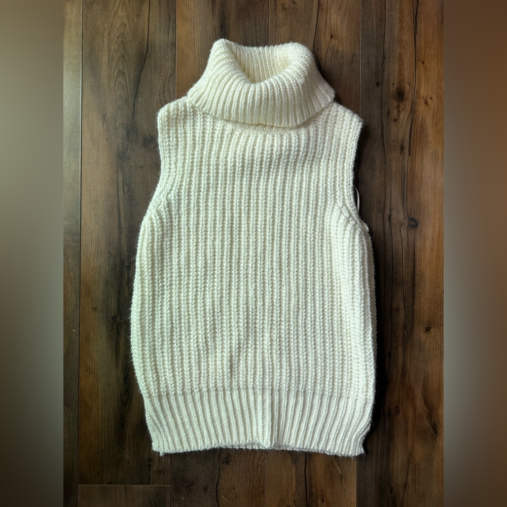 GB Girls Cream Chunky Knit Cocoon Sweater Wrap Size XL Cozy Layer